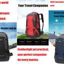 60L Hiking Backpack,Camping Backpack Lightweight Travel Daypack Waterproof Backpacking Bag for Men Women (Black)