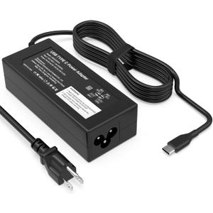 65W USB C Laptop Charger Compatible with Dell Laptop Charger and More Chromebook Type C Power Cord