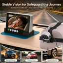 bonoch 5" 1440P Baby Car Camera, Clearest Monitor with 360 Rotating Wide View, Backseat Rear Facing Mirror for Baby, USB Powered with Charger, Easy Setup, Night Vision, Plug & Play Safe Driving