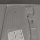 Wireless Keyboard and Mouse Combo, Wave Keys Full-Sized Ergonomic Keyboard with Cushioned Plam Rest, Phone Holder, Comfortable Natural Typing, 2.4G Cordless Set for Computer, Laptop, PC, Mac, Windows (Black)