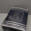 Maple&Stone Queen Comforter Set - 7 Pieces Pintuck Bed in A Bag Queen Pleat Pinch - Comforters Queen Size - Comforter Set with Flat Sheet, Fitted Sheet and Pillowcases & Shams, Grey