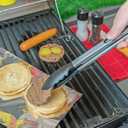 Locking 12-inch & 9-inch Stainless Steel Kitchen Tongs Set for Cooking, Grilling, and Serving  Set of 2, Heavy Duty