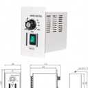 400W Permanent Magnet DC Motor Speed Controller, Electric Speed Regulator with AC 110V Input and DC 0 - 90V Output, Knob-Adjustable Speed