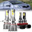 For 2006-2020 Toyota Yaris light Bulbs, H4 High Low Beam H11 Fog Light Combo, 4PCS