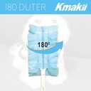2 x KMAKII Disposable Duster Refills, Compatible with S wiffer,Heavy Duty Electrostatic Blue Duster Heads, Ideal for Home Cleaning, Furniture, 1 Short Handle and 20 Refills