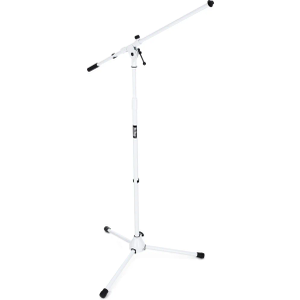 On-Stage MS7801W Telescoping Microphone Boom Stand, White