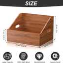 Wood Vinyl Record Storage, Retro & Durable Vinyl Crate and Record Holder, Album Storage Record Case Box for 60+ Records, Perfect Record Organizer for Home Decor and Collection Display(Brown)