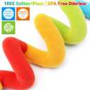 Spiral Car Seat Toys - Baby Sensory Soft Plush Hanging Toys for 0-12 Months Stroller Crib Accessories, Essentials for Expecting Moms & Baby Shower Registry Gift