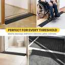 2" Rise Rubber Threshold Ramps for Doorways, 34" Wide Modular Wheelchair Ramp 2 PCS, Wheelchair Ramp, Access Ramps for Wheelchairs,Strollers,Sweepers,Bathrooms,Entryways,2000LBS Capacity