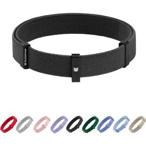 Safety Cat Collar - U.S. IDA Gold Awarding Design, Elastic Quick Release, Non Breakaway - Lightweight for Kitten, Neck Fit 7.8'-15.7' for Cat,M(Midnight Black)