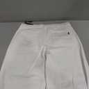 Sidefeel Women's Wide Leg Jeans Drawstring High Waisted Stretchy Straight Leg Sweatpant Jeans Size 18 White