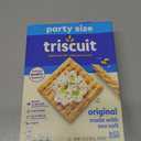 Triscuit Original Whole Grain Wheat Crackers, Vegan Crackers, Healthy Snacks, Lunch Snacks, Party Size, 17 oz (EXP 09/03/26)