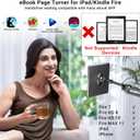 Locthal Scrolling Ring Remote, Scroller Page Turner Clicker for iPhone iPad Android Phone Tablet Kindle APP, Remote Shutter Control for Phone Camera