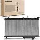 A-Premium Engine Coolant Radiator Assembly Compatible with Subaru Impreza 2008 2009 2010 2011 2012 2013 2014 H4 2.5L Turbocharged, Manual Transmission, Replace# 45119FG010