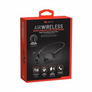 HELIX AIR WIRELESS BONE CONDUCTION HEADPHONES, Black
