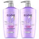 L'Oreal Paris Elvive Hyaluron Plump Shampoo and Conditioner Set for Dehydrated, Dry Hair with Hyaluronic Acid Care Complex, 1 Kit (2 Products)