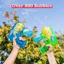 2 x JOYIN 2 Bubble Guns Blaster Kit with 2 Solution for Kids, Automatic Bubble Maker Blower Machine for Party Favors, Birthday, Outdoor & Indoor Activity, Summer Toy