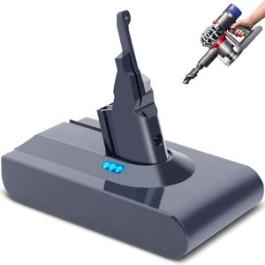 V8 Battery Replacement, Compatible with Dyson V8 Cordless Vacuums (V8 Plus, V8 Animal, V8 Absolute, V8 Motorhead, V8 SV10, V8 SV25) 21.6V 4.5Ah Lithium Battery with 40 Min Runtime | 500+ Charge Cycles