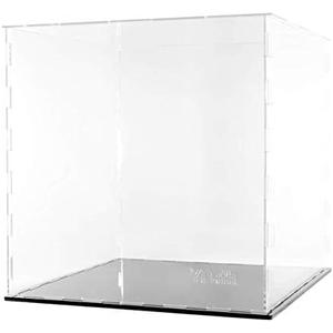 Clear Acrylic Display Case-Assemble Countertop Box for Display-Clear Display Box,Dustproof Protection Showcase for Toy Collectibles (20×20x10inch)