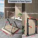 DOBESTS Power Tower Pull Up Bar Free Standing, Adjustable Foldable Pull Up Station, Home Gym Strength Training Equipment 700LBS