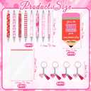 Demonwer 96 Pcs Employee Appreciation Gifts Happy Valentines Ballpoint Pens Bookmarks Heart Keychains Bulk Inspirational Thank You Gifts for Team Staff Coworkers Employees Teachers Nurses
