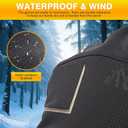 2 x LMLALML Winter Gloves Women Cycling Gloves Waterproof with Touch Screen for Driving Running Workout Hiking Sports (Black)