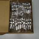 20 Pack 10 Pairs 3/8 Inch Overlay Soft Close Hinges for Kitchen Cabinet - Satin Nickel Hidden Stainless Steel Concealed Self Closing