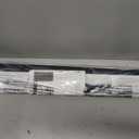LazBlinds No Drill Blackout Vinyl Mini Blinds, White 34"x48"