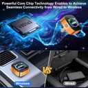 2 x Wireless CarPlay Adapter 4 in 1 Car Screen Mirroring Adapter to Play TV on Car Screen for iPhone & Android, Upgrade Support Airplay&Mirror Link,CarPlay&Android Auto,Wired to Wireless,Plug and Play