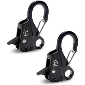 Stainless Steel Boat Anchor Hook Quick Release Hook Anchor System for Small Boat Pontoon and Kayak (Plated Black)