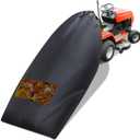 Patelai Lawn Tractor Leaf Bag Grass Catcher Bag for Riding Lawn Mower, 78.7 x 52 Inch Reusable Large Capacity Leaf Bag with Zipper and Vent for Leaf Collection, Heavy Duty Material Collection Systems