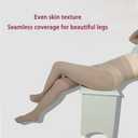 2-Pack Slightly Transparent Tights for girls & women, High Elasticity Sheen Pantyhose, For Work Dance Casual. (XL)