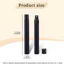 Mini Refillable Perfume Bottle Travel Perfume Atomiser Refillable 10 ML Spray Bottles Portable For Travel Holiday Outdoor Activities And Business(10 Pcs) (0.3 Ounces, Black)