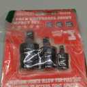 Impact Universal Joint-Socket Swivel Set: 3-Piece 1/2", 3/8", 1/4" Flexible Socket Swivel Set Premium CR-MO Steel U Joint Adapter Wobble