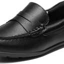 Bruno Marc Boy's Dress Shoes Slip-On Penny Loafers Casual Moccasin Style (Black, US 2 Little Kid)