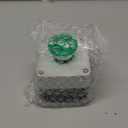 uxcell Push Button Switch Station Momentary 1NC 1NO Mushroom Green Switch, 600V 10A