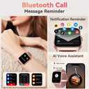 Smart Watch for Women Fitness Tracker: Rose Gold Bluetooth Make Answer Call Digital Mens Watches Waterproof Run Smartwatch Android Phone iPhone Samsung Compatible Sleep Heart Rate Monitor Pedometer