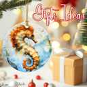 Christmas Ornaments, Seahorse Ornament, Christmas Tree Ornaments, Xmas Decorations, Holiday Decorations, Gifts for Seahorse Lovers, Holiday Party Gifts, and Xmas Gift Ideas