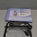 Clear Bag for Stadium Events Mini Small Clear Purse Clear Bag for Stadium Events Concert Sport Work (Black)