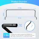 62004008 Across Mattress Retainer Bar Fit Tempur-Pedic Ergo King Size Base | 30 inches foot retainer bar for adjustable bed, mattress retainer bar model fits tempur-pedic ergo king size base, non-slip