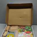 Tiny Land 110PCS Wooden Train Set  Toy Train with Tracks for Kids Ages 3-7, Compatible with Major Brands, Ideal Railway Playset for Boys and Girls, Great Birthday