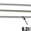 3PCS Stainless Steel S Hooks, 11.8 inches, Silver, No Punch Hooks for Hanging Kitchen Utensils, Plants, Wind Chimes