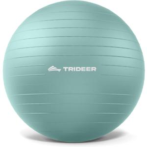 Trideer Exercise Ball Yoga Ball, Office Seating & Balance Ball Chair, Stability Ball for Pilates, Physical Therapy, Core Training & Balance Improvement & Stretching, Large (23-26ines/58-65cm), mint green)