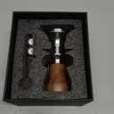 54mm Espresso Tamper For Breville Machines Calibrated Tamper Tool Espresso Walnut, Auto-Leveling and 30lb Spring Loaded Design Coffee Tamper With Stainless Steel Ripple Base