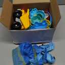 Beach Toys, Sand Toys for Kids Boys and Girls with 2 Construction Vehicle, 2 Collapsible Bucket, Sand Castle Building Kit, Sand Molds, Mesh Bag, Outdoor Toys for Kids Ages 4-8