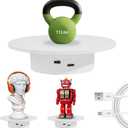 fotoconic 5.9 Inches/15cm Motorized Rotating Display Stand, 360 Electric Rotary Turntable Base Lazy Susan, Load-Bearing 11Lbs, for Photography Crafts Jewelry Toy Collectible Display (ND150C)