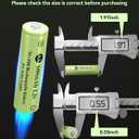 10 x Ni-MH AA 600mAh 1.2V Rechargeable Battery for Solar Lights, AA 1.2V Rechargeable Battery Pre-Charged, Low Self - Discharge for Outdoor Solar Lights, Ground Lights (AA-600mAh-4pack