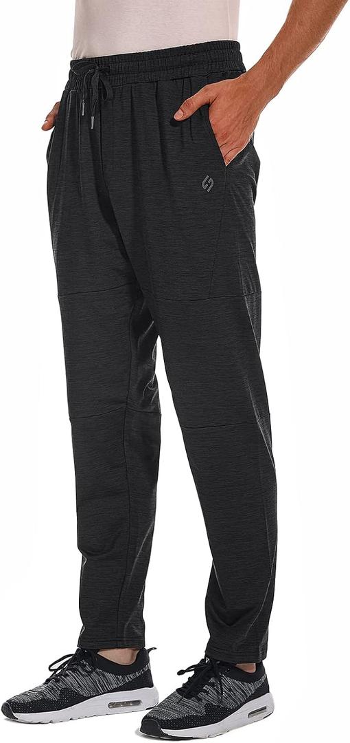 HODOSPORTS Inseam Tall Mens Sweatpants Zipper Pocket Extra Tall Joggers Workout Pants - Small - Fit Type: 34" Inseam (Tall)