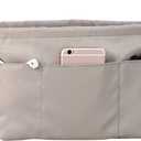 Lckaey Purse Organizer Insert For Neverfull Handbag Is Compatible With More Similar Brands Of Tote Bag-nylon Organizer 3055grey-XS