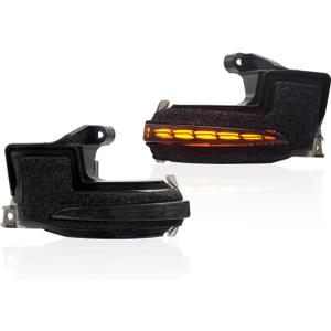 HIGH FLYING for Toyota 4G Tacoma 2024 2025 2026, 6G 4Runner 2025 2026 Car Accessories Sequential Dynamic Turn Signal LED Lights Blinking Indicator 2pcs (Type B Smoked Lens)